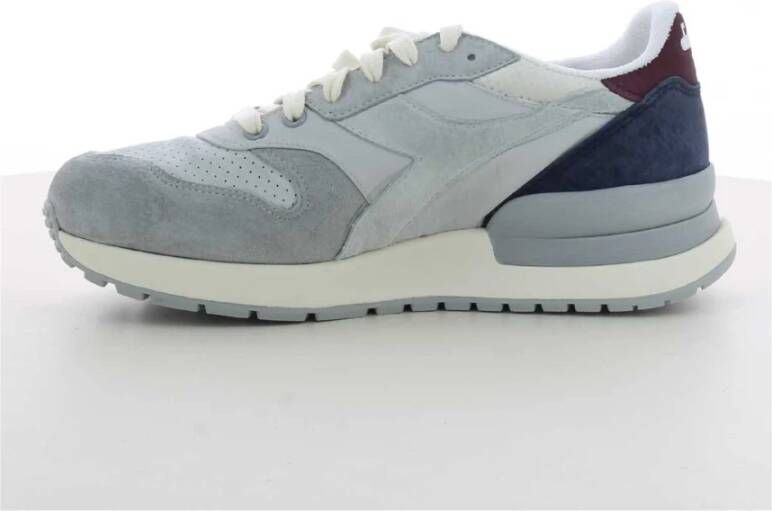 Diadora Lichtgrijze Conquest Sneakers Grijs Heren