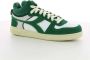 Diadora Magic Basket Demi Cut Hoge sneakers Leren Sneaker Heren Groen - Thumbnail 8