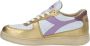 Diadora Sneakers Dames Lage sneakers Damesschoenen Leer Bask met dirty Lila combi - Thumbnail 7