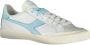 Diadora Witte Vetersneakers met Contrastdetails White Dames - Thumbnail 2