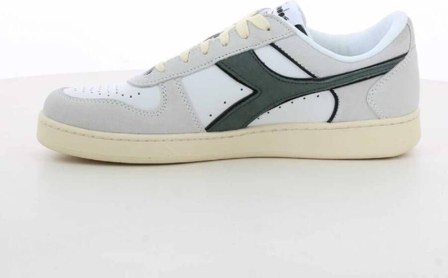 Diadora Groene Magic Basket Lage Sneakers Wit Heren