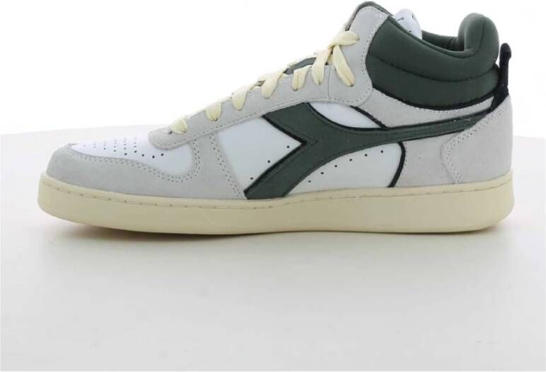 Diadora Groene Magic Basket M Sneakers Wit Heren