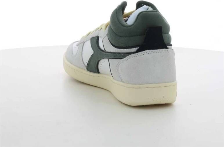 Diadora Groene Magic Basket M Sneakers Wit Heren