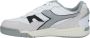 Diadora Sneaker in wit grijs suède en imitatieleer White - Thumbnail 12