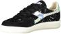 Diadora Zwarte vetersneakers met contrasterende details Black Dames - Thumbnail 3