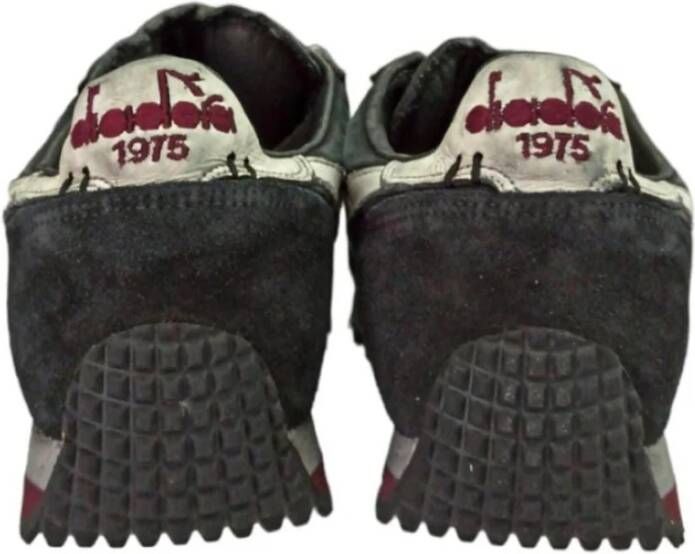 Diadora Dirty Stone Wash Sneakers voor Heren Zwart Heren