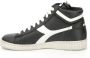 Diadora Game High Waxed Heren Hoge sneakers Leren Sneaker Heren Zwart - Thumbnail 12