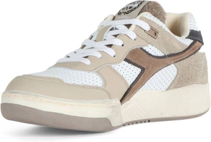 Diadora Torino Italia Leren Sneakers Beige Heren