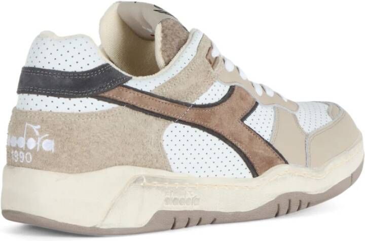 Diadora Torino Italia Leren Sneakers Beige Heren