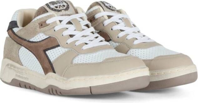 Diadora Torino Italia Leren Sneakers Beige Heren