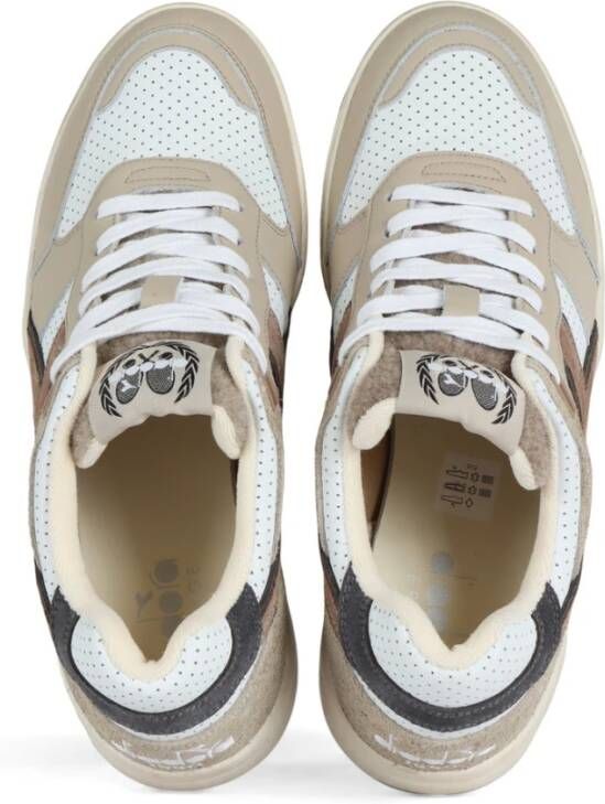 Diadora Torino Italia Leren Sneakers Beige Heren