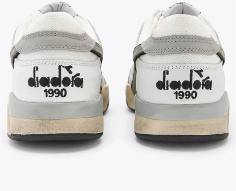 Diadora Witte en Grijze B 560 Gebruikte Schoen Wit Heren