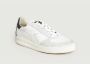 Diadora Witte Leren Hardloopschoenen met Grijs en Rood Detail White Heren - Thumbnail 3