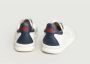 Diadora Witte Leren Hardloopschoenen met Grijs en Rood Detail White Heren - Thumbnail 6