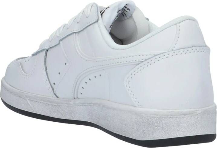 Diadora Witte Leren Sneaker Wit Heren