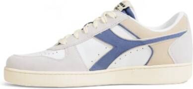 Diadora Witte Leren Sportieve Sneakers White Heren