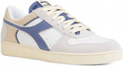 Diadora Witte Leren Sportieve Sneakers White Heren