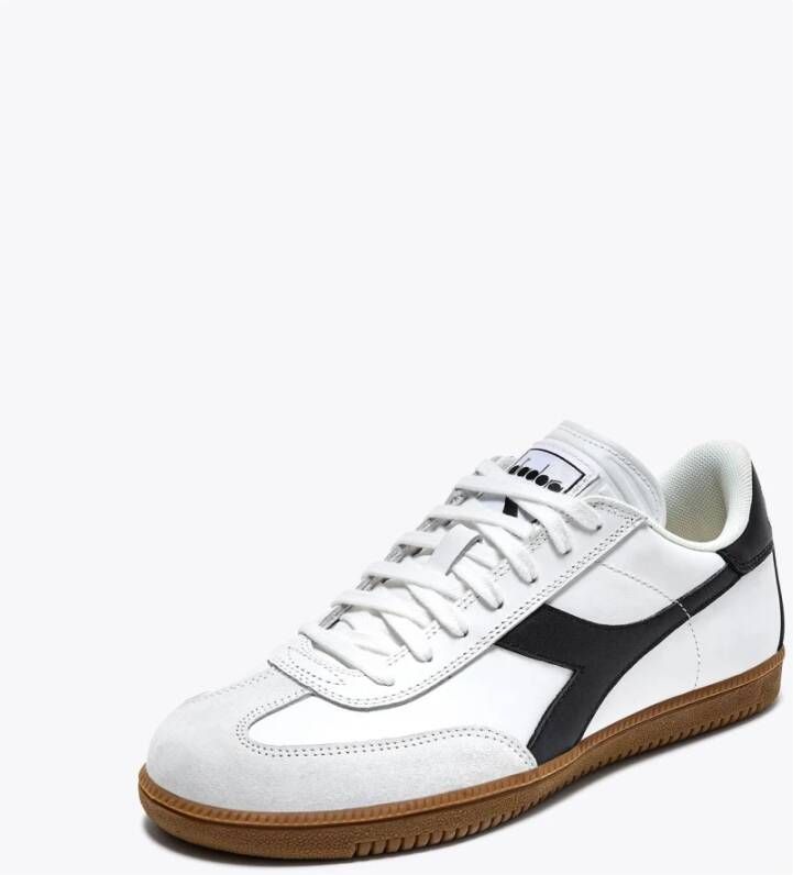 Diadora Witte Sneakers 80's Stijl White Unisex