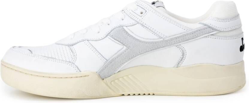 Diadora Witte Sneakers met Rubberen Zool White Heren