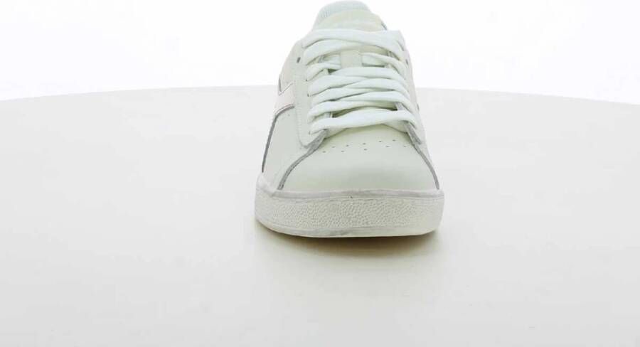 Diadora Zilver Lage Waxed Sneakers White Dames