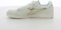 Diadora Zilver Lage Waxed Sneakers White Dames - Thumbnail 4