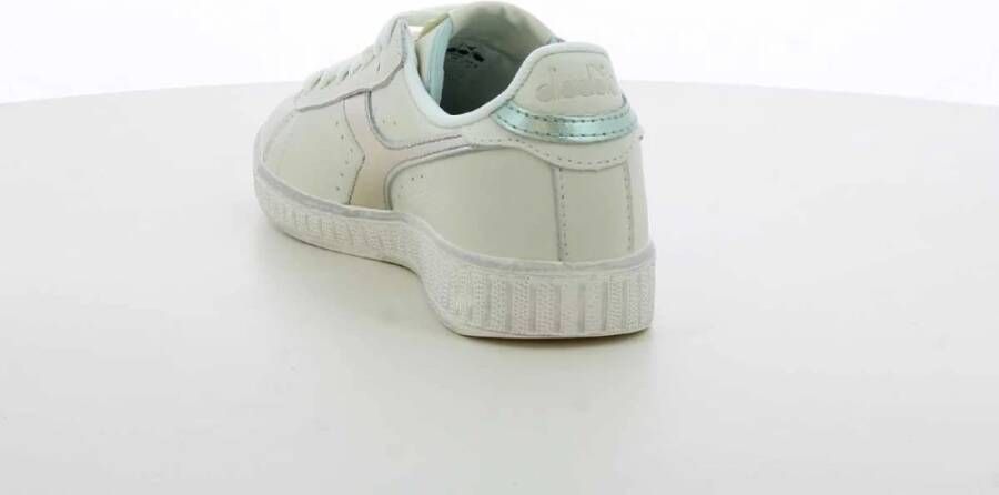 Diadora Zilver Lage Waxed Sneakers White Dames