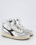 DIADORA Hoge Sneakers Dames Mi Basket Used Z Maat: 36 Materiaal: Leer Kleur: Zilver - Thumbnail 6