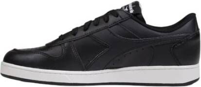 Diadora Zwarte Leren Sneaker Herfst Winter Collectie Black Heren