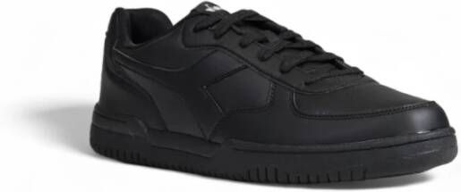 Diadora Zwarte sportieve sneakers met rubberen zool Black Heren