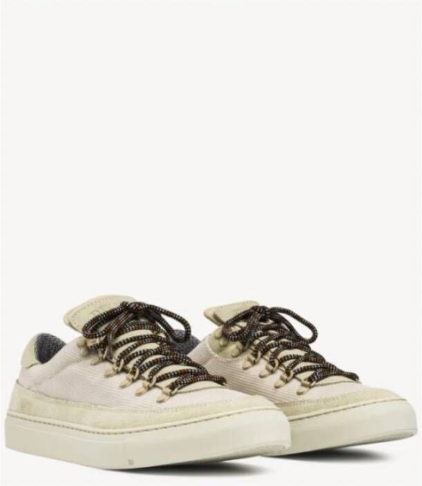 Diemme Ecru Lage Sneakers met Metalen Hardware Beige Heren