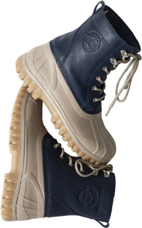 Diemme Extravagante Leren Veterschoenen Blue Dames