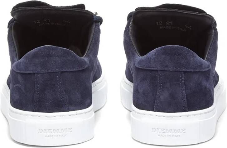 Diemme Luxe Stads Sneaker Navy Suède Blue Heren