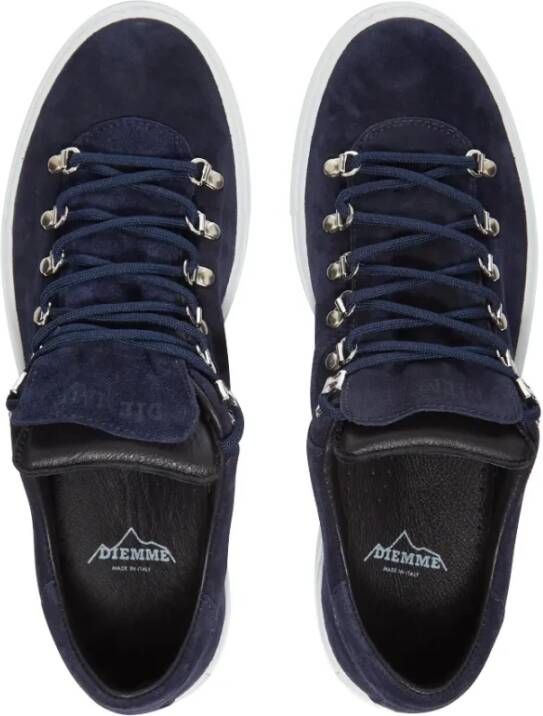 Diemme Luxe Stads Sneaker Navy Suède Blue Heren