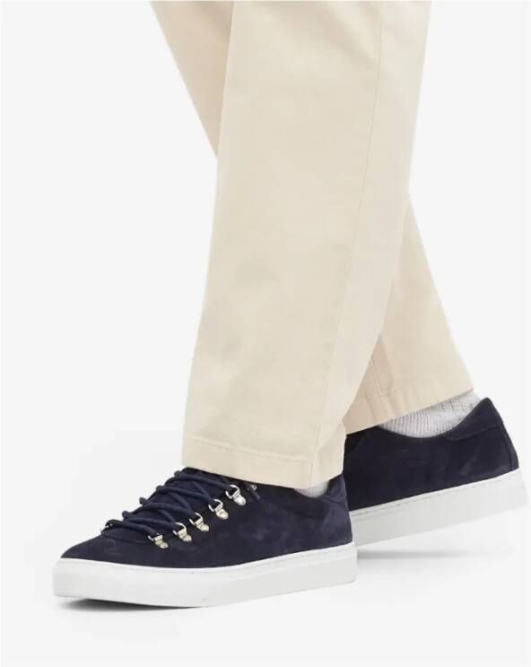 Diemme Luxe Stads Sneaker Navy Suède Blue Heren