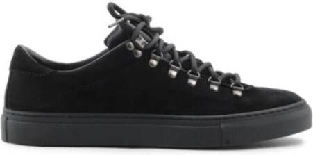 Diemme Zwarte Suède Lage Sneaker Black Heren