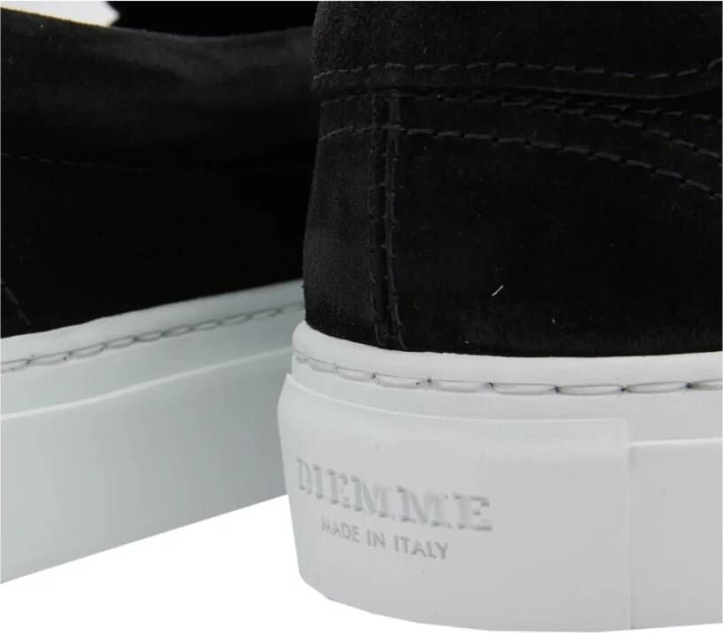 Diemme Zwarte Suède Slip-On Sneakers Black Heren