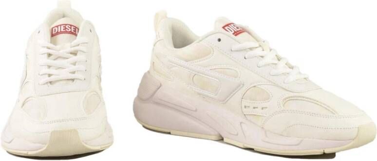 Diesel Casual Sneakers met Rubberen Zool White Heren