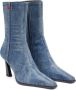 Diesel D-Allas Bt Ankle boot in washed denim Blue Dames - Thumbnail 2