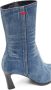 Diesel D-Allas Bt Ankle boot in washed denim Blue Dames - Thumbnail 4