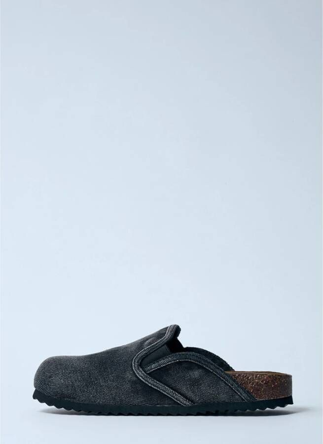 Diesel Denim Instap Schoenen met Logo Print Black Dames