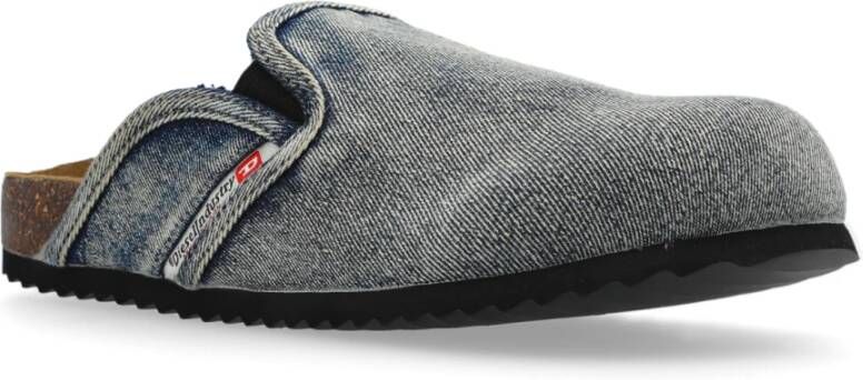 Diesel Denim slides D-Woodstock Gray Heren