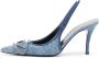 Diesel Denim slingback décolleté met distressed effect Blue Dames - Thumbnail 3