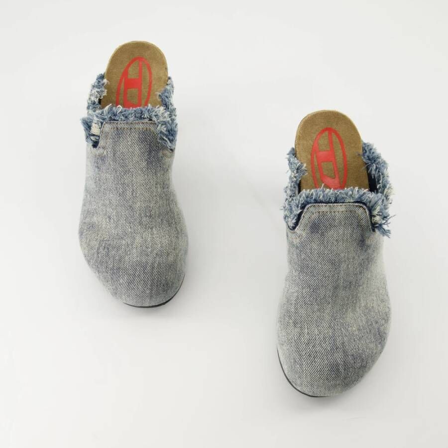 Diesel Denim Woodstock Muiltjes voor vrouwen Blue Dames