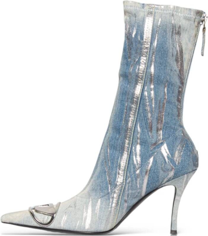 Diesel Enkellaags Denimlaarzen Blue Dames