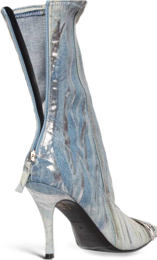 Diesel Enkellaags Denimlaarzen Blue Dames