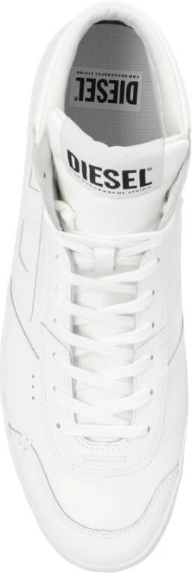 Diesel Enkellange sportschoenen 'S-Leroji Mid' White Heren