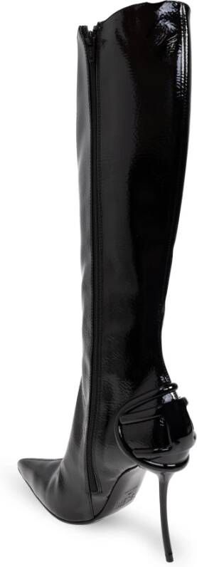 Diesel Gehakte laarzen D-Ten&Half HB Black Dames