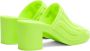 Diesel Gehakte neon rubberen zwembadslippers Green Dames - Thumbnail 3