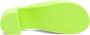 Diesel Gehakte neon rubberen zwembadslippers Green Dames - Thumbnail 4