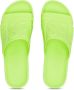 Diesel Gehakte neon rubberen zwembadslippers Green Dames - Thumbnail 5